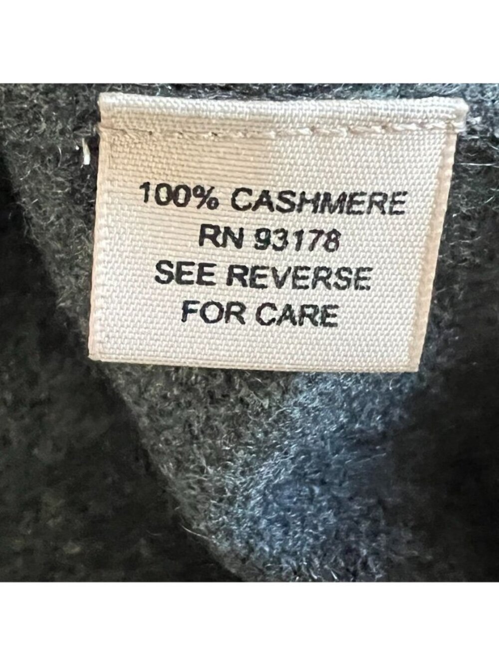 Philosophy Cashmere Paris Sweater Womens L Gray 100% Cashmere French Girl - Picture 5 of 11